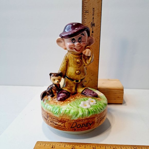 Schmid Accents Vintage Dopey Disney Seven Dwarfs Schmid Musical
